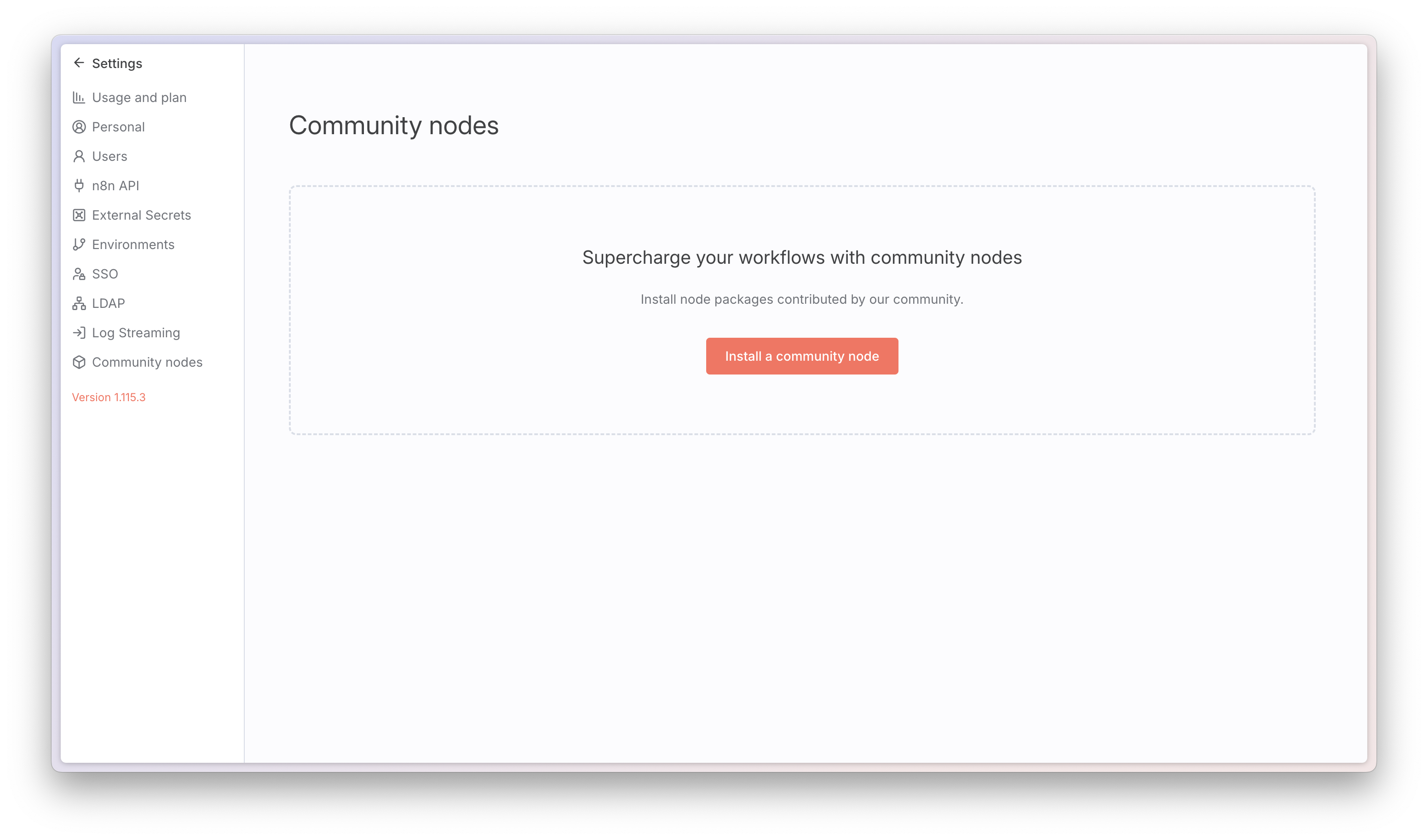 Step 1: Open n8n Settings → Community Nodes