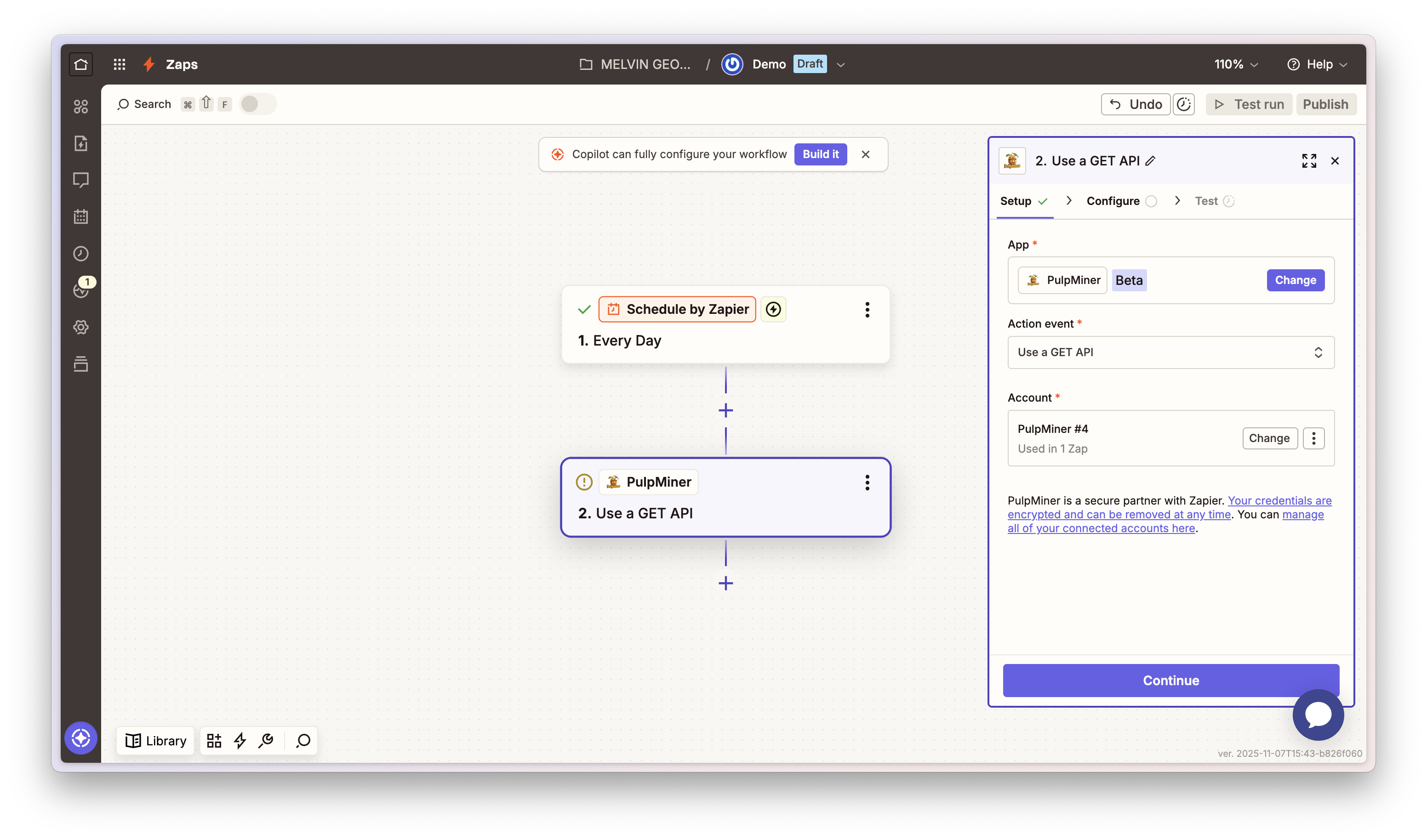 Step 5: Account connected